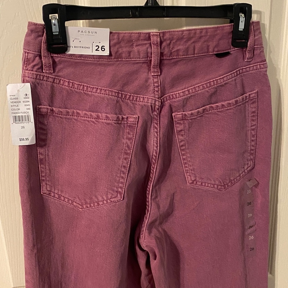PacSun Dusty Rose Straight Leg Jeans - Picture 6 of 12